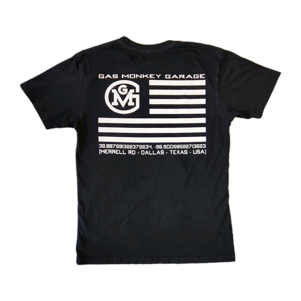 Gas Monkey Garage Shirt Mens M Auto Shop Mechanic Punk Muscle Cars Drag Racing